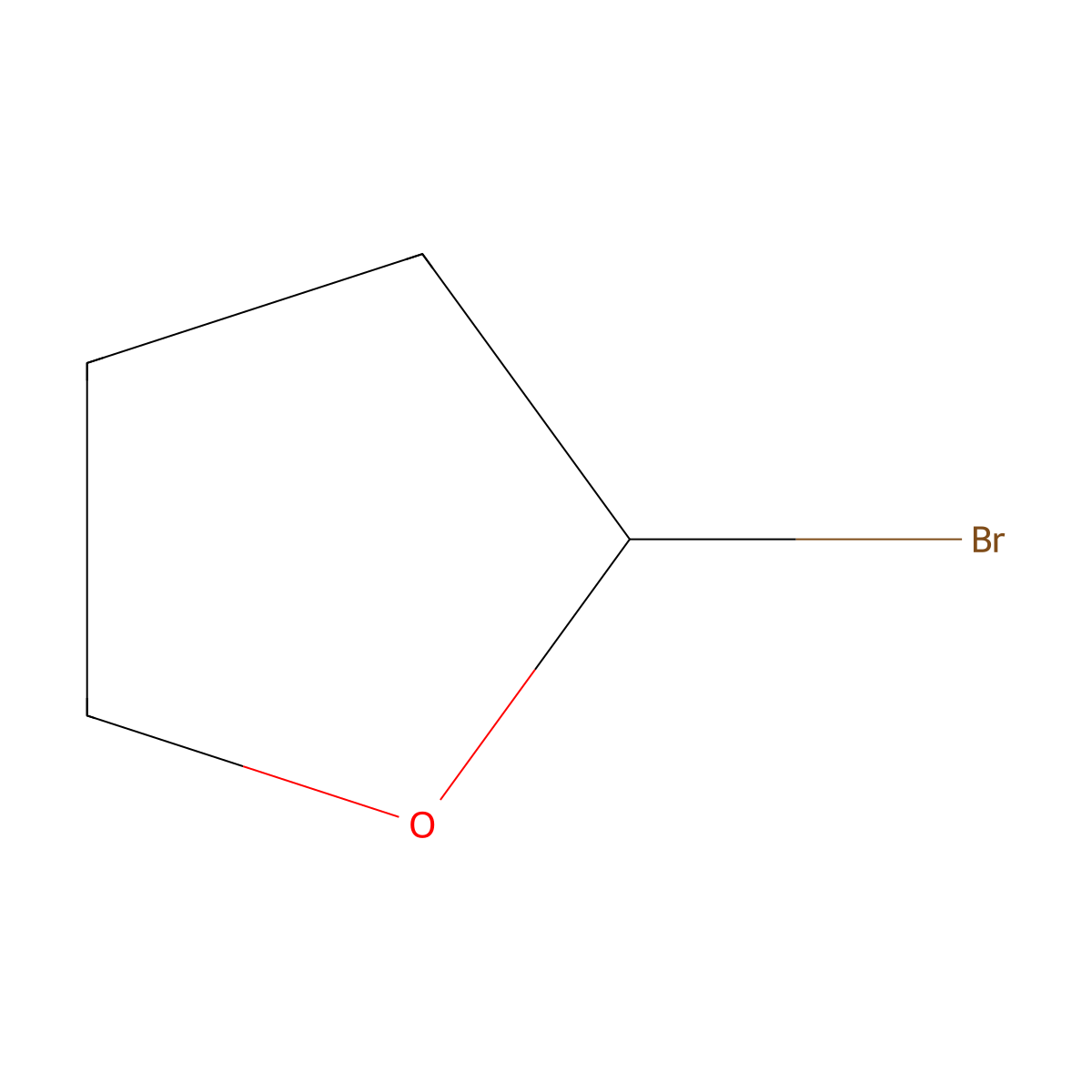 2-Bromotetrahydrofuran molecular structure, CAS 59253-21-3