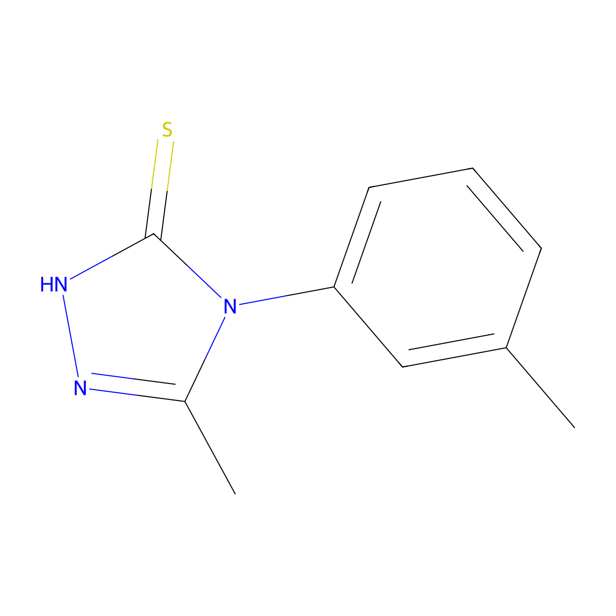 5-methyl-4-(3-methylphenyl)-4H-1,2,4-triazole-3-thiol molecular structure, CAS 592537-77-4