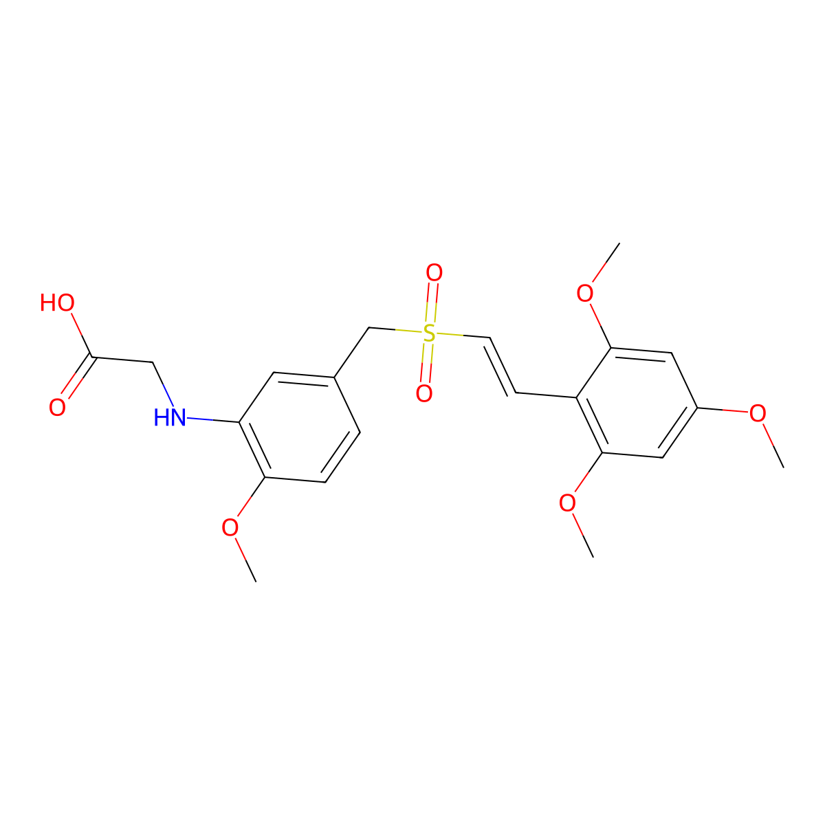 Rigosertib molecular structure, CAS 592542-59-1