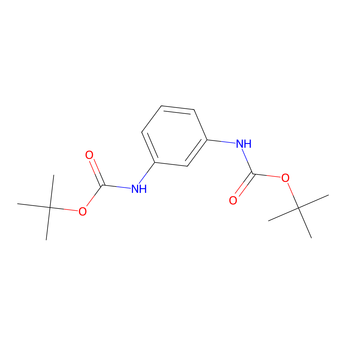 Di-tert-butyl 1,3-phenylenedicarbamate molecular structure, CAS 59255-77-5