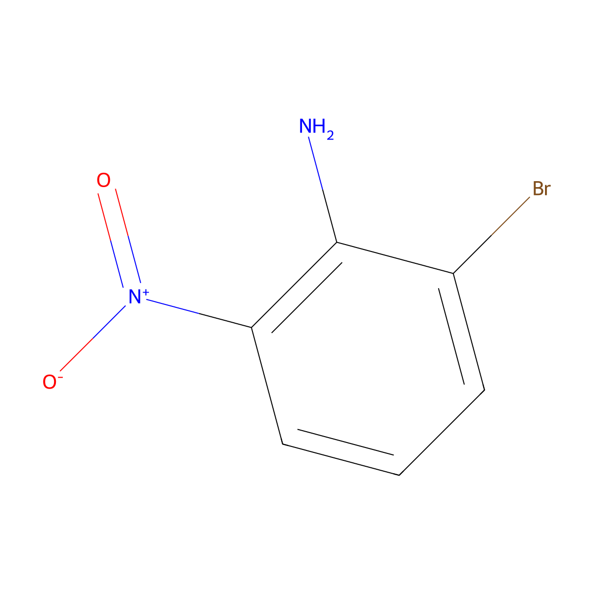 2-Bromo-6-nitroaniline molecular structure, CAS 59255-95-7