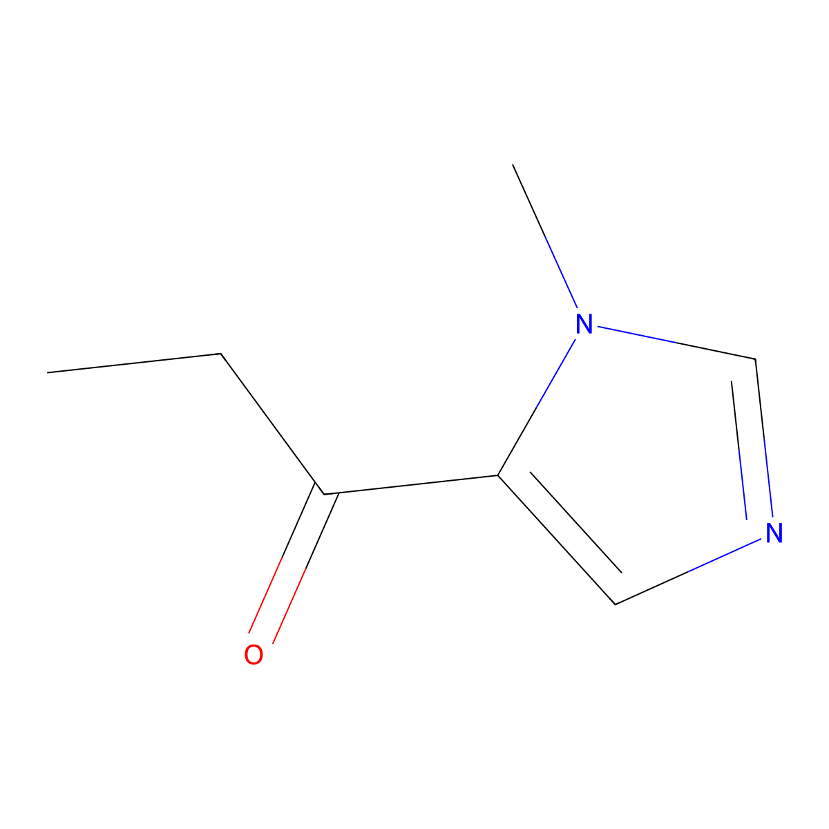 1-(1-methyl-1H-imidazol-5-yl)propan-1-one molecular structure, CAS 592555-22-1