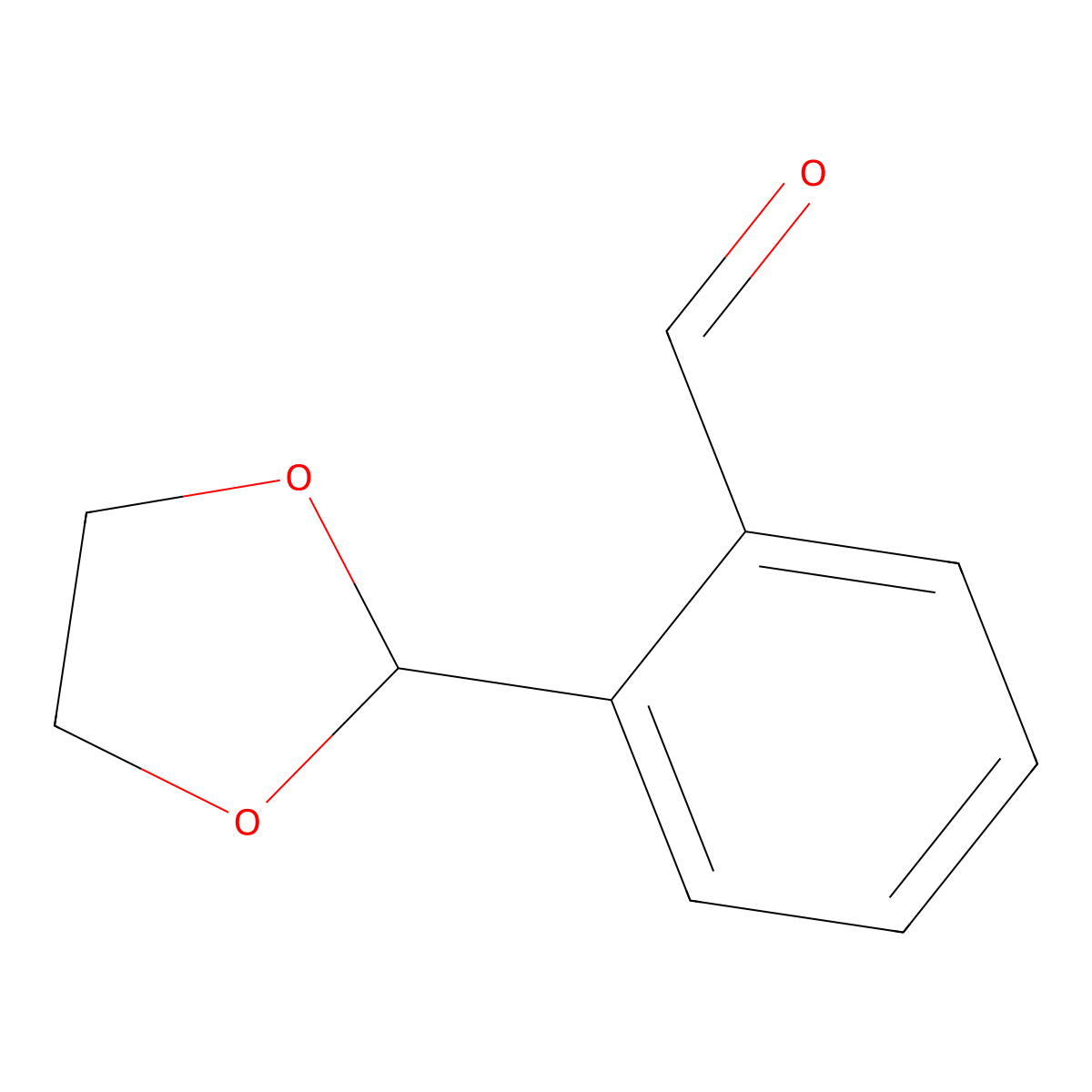 2-(1,3-Dioxolan-2-yl)benzaldehyde molecular structure, CAS 59259-01-7