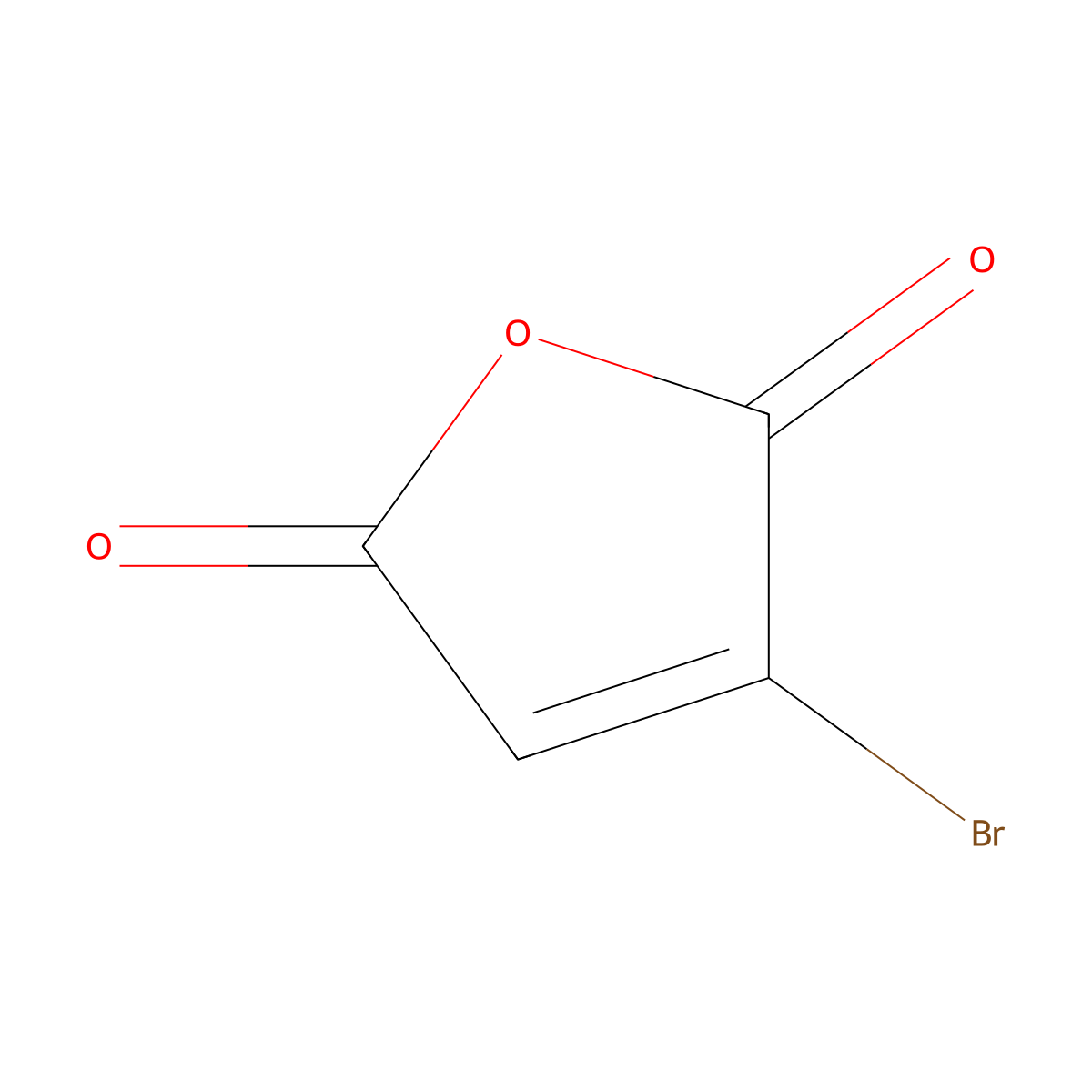 3-Bromo-2,5-furandione molecular structure, CAS 5926-51-2