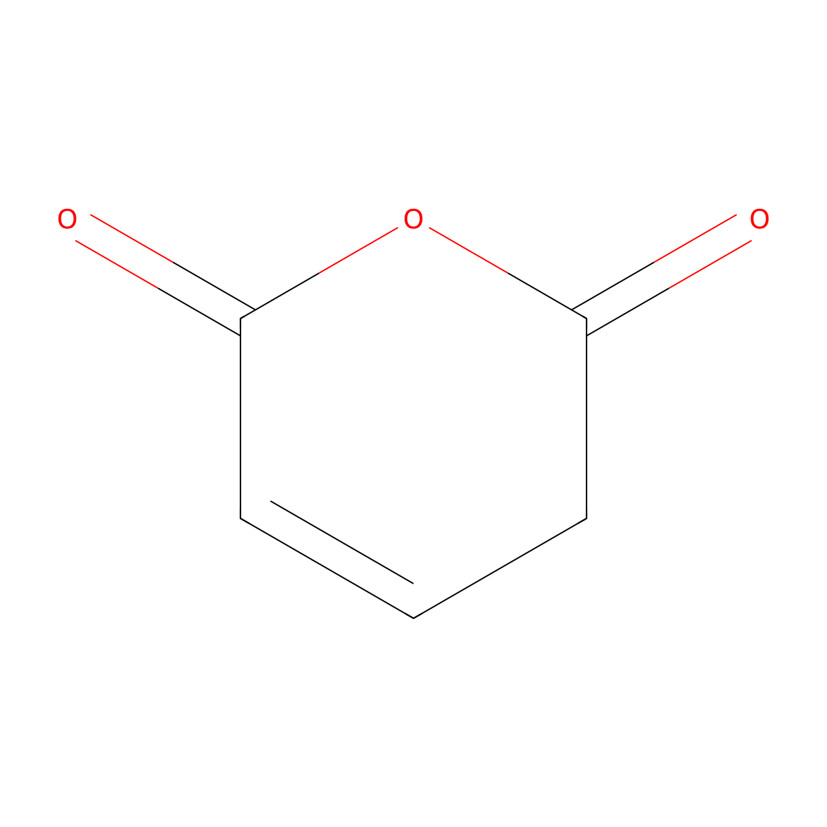 3,6-dihydro-2H-pyran-2,6-dione molecular structure, CAS 5926-95-4