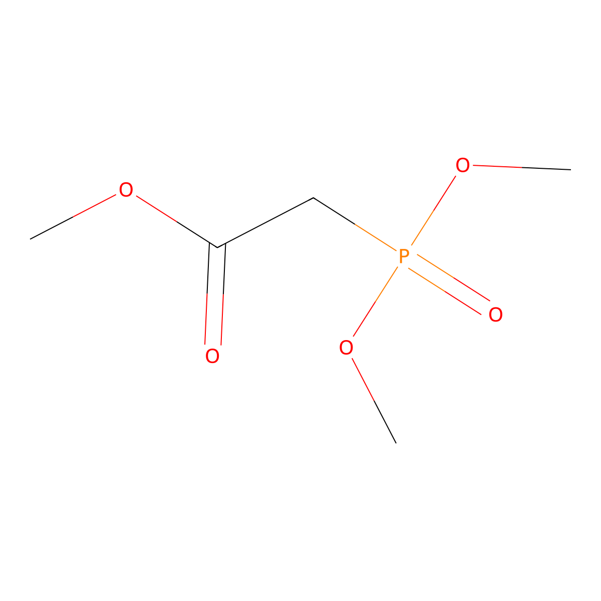 Trimethyl phosphonoacetate molecular structure, CAS 5927-18-4