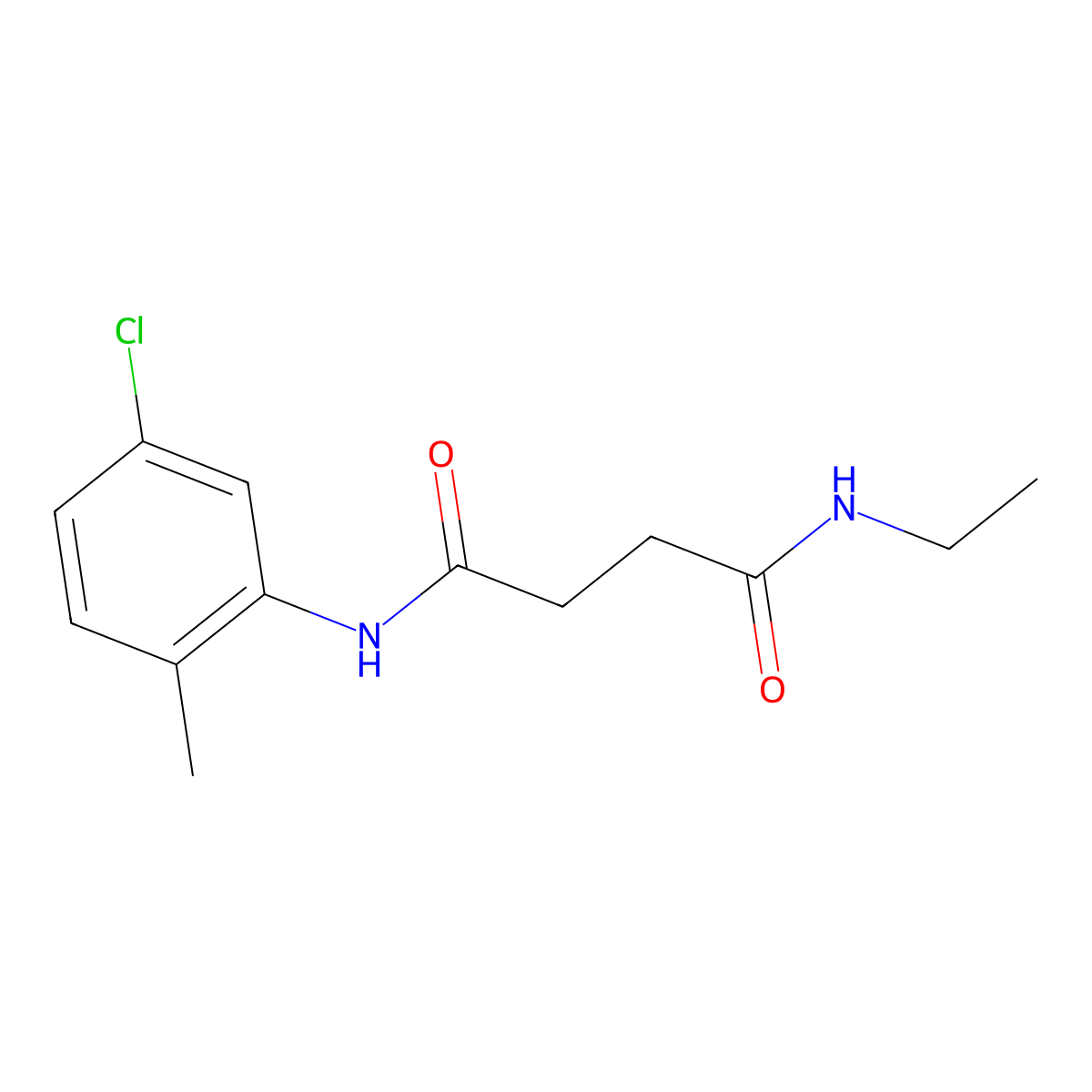 N-(5-chloro-2-methylphenyl)-N'-ethylsuccinamide molecular structure, CAS 5927-84-4