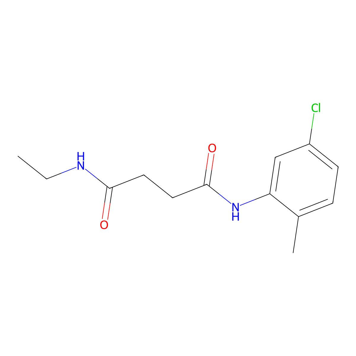 N-(5-chloro-2-methylphenyl)-N'-ethylsuccinamide molecular structure, CAS 5927-84-4