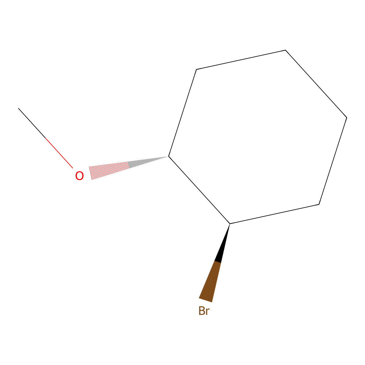 rac-(1R,2R)-1-bromo-2-methoxycyclohexane molecular structure, CAS 5927-93-5