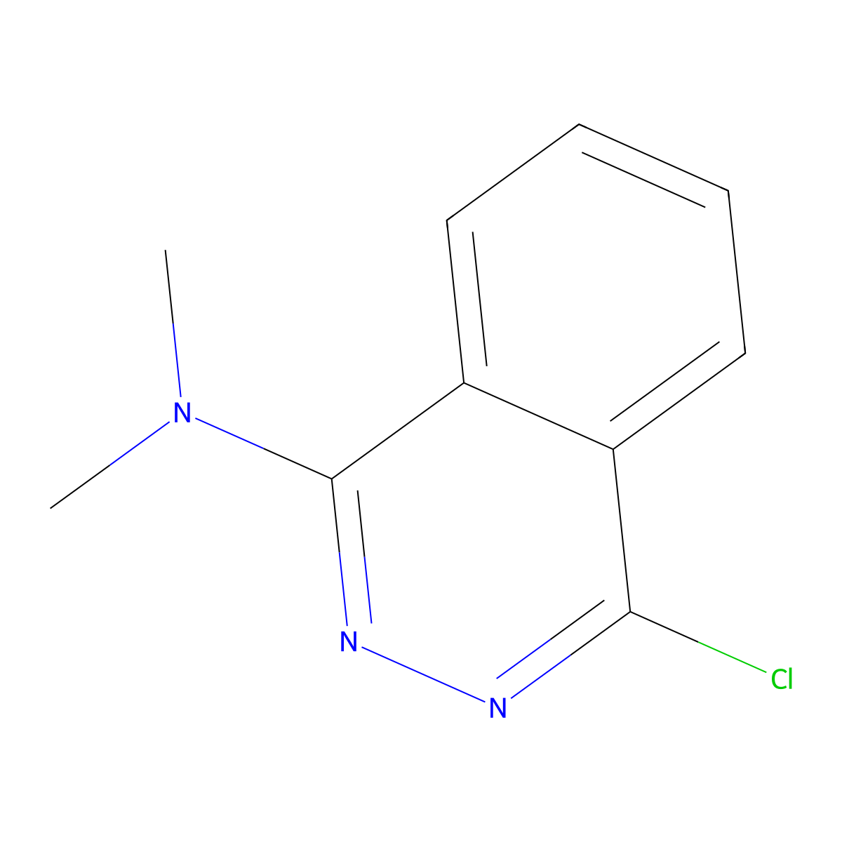 1-Phthalazinamine, 4-chloro-N,N-dimethyl- molecular structure, CAS 59275-76-2