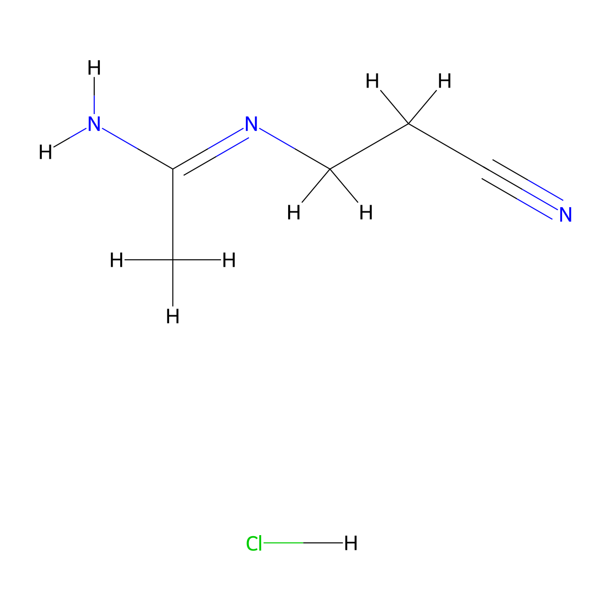 N-(2-cyanoethyl)ethanimidamide hydrochloride molecular structure, CAS 59275-88-6