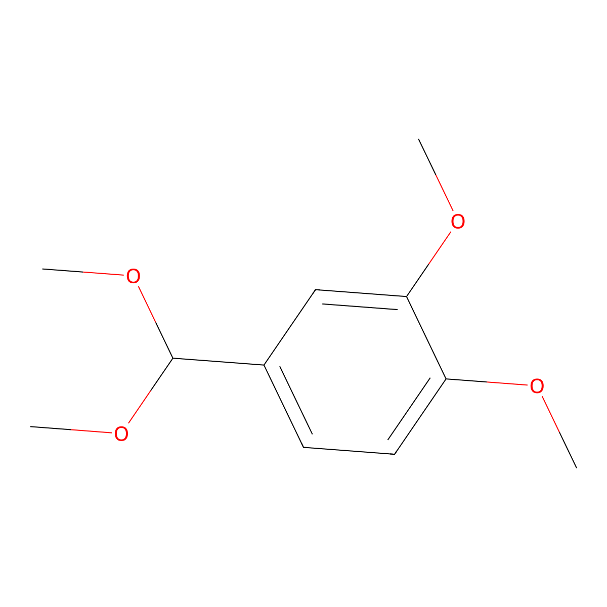 4-(Dimethoxymethyl)-1,2-dimethoxybenzene molecular structure, CAS 59276-33-4