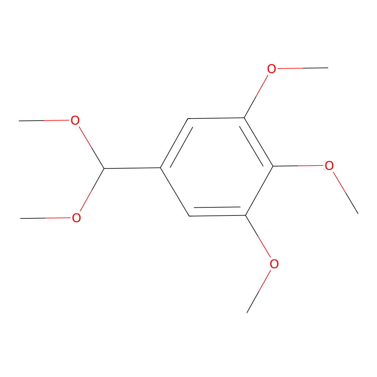 3,4,5-Trimethoxybenzaldehyde dimethyl acetal molecular structure, CAS 59276-37-8
