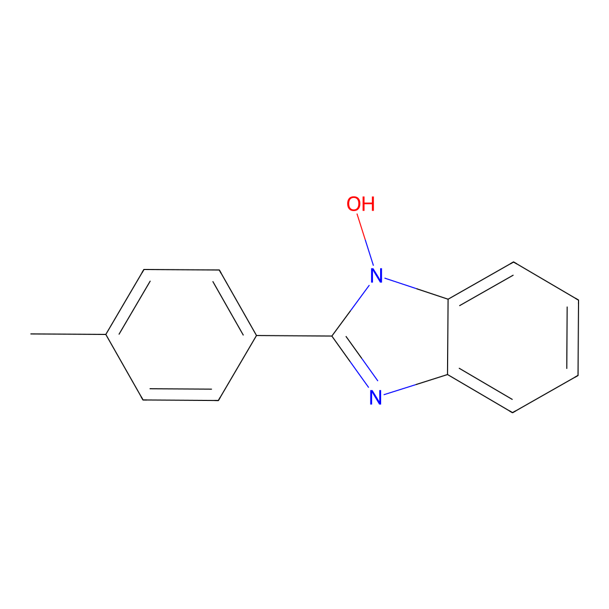 2-(4-methylphenyl)-1H-1,3-benzimidazol-1-ol molecular structure, CAS 59276-97-0