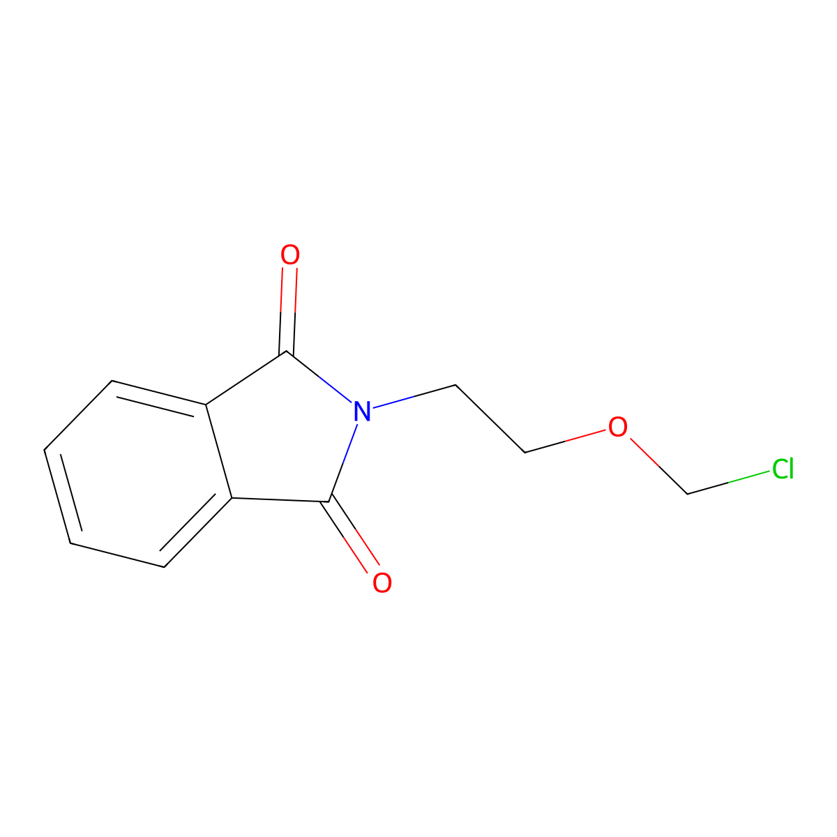 N-(2-chloromethoxyethyl)phthalimide molecular structure, CAS 59278-09-0