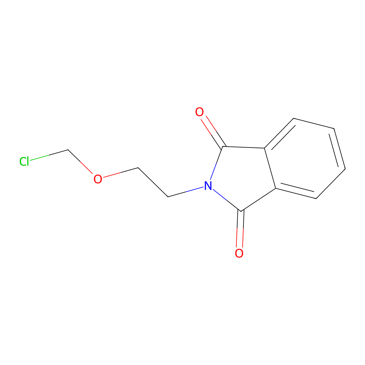 N-(2-chloromethoxyethyl)phthalimide molecular structure, CAS 59278-09-0