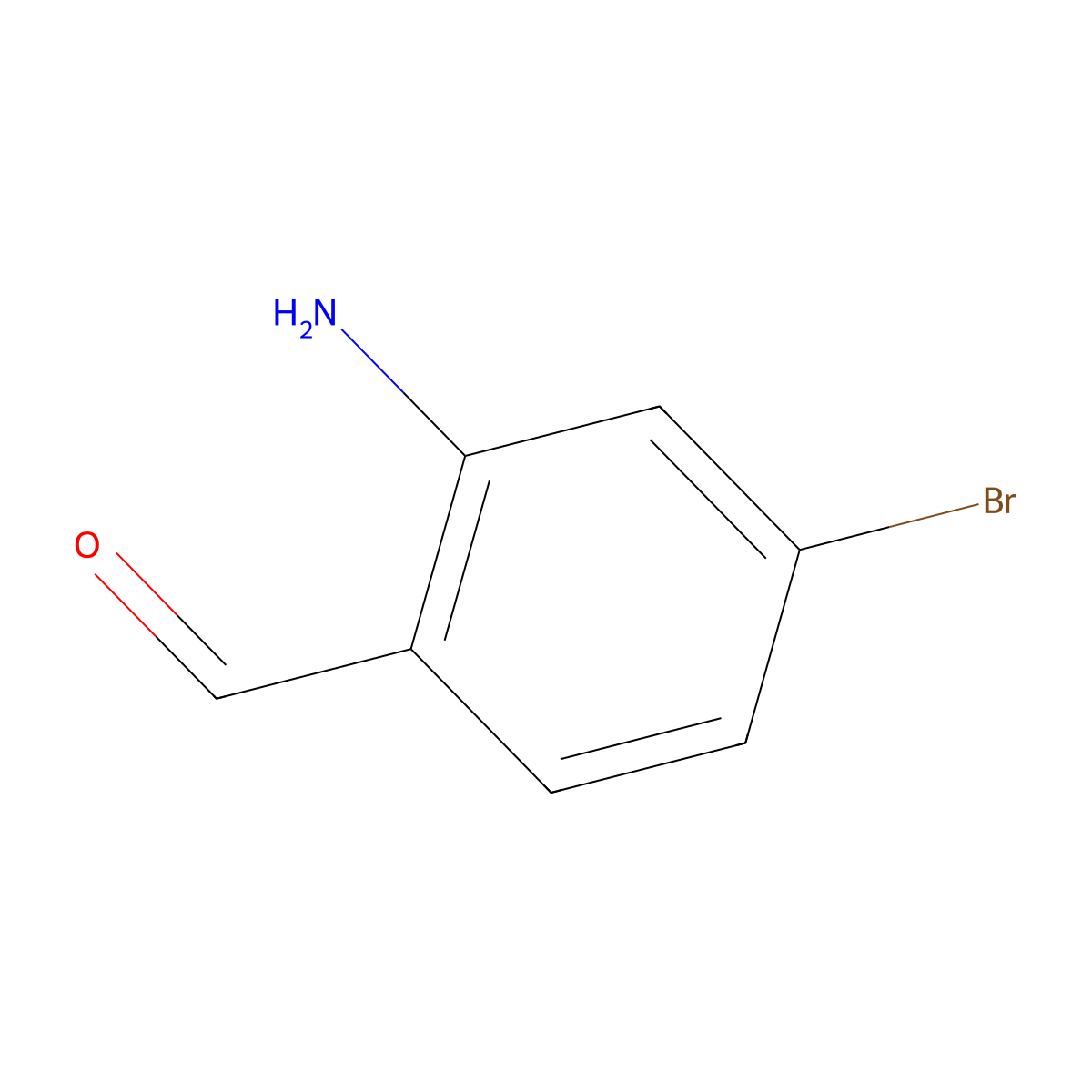 2-Amino-4-bromobenzaldehyde molecular structure, CAS 59278-65-8