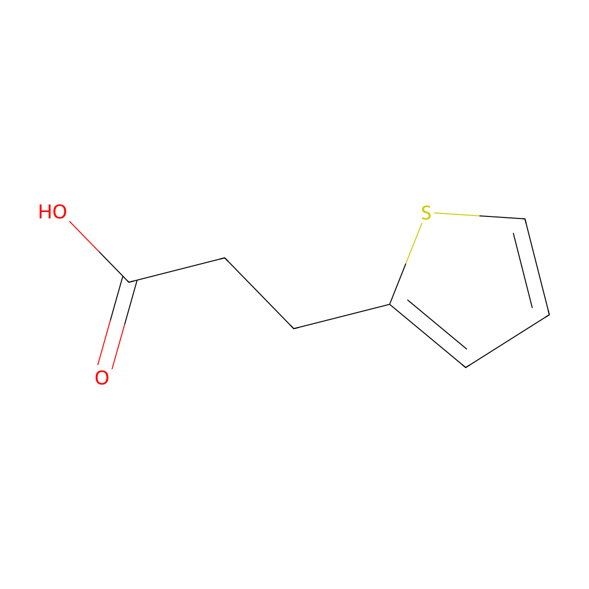 3-(2-Thienyl)propanoic acid molecular structure, CAS 5928-51-8