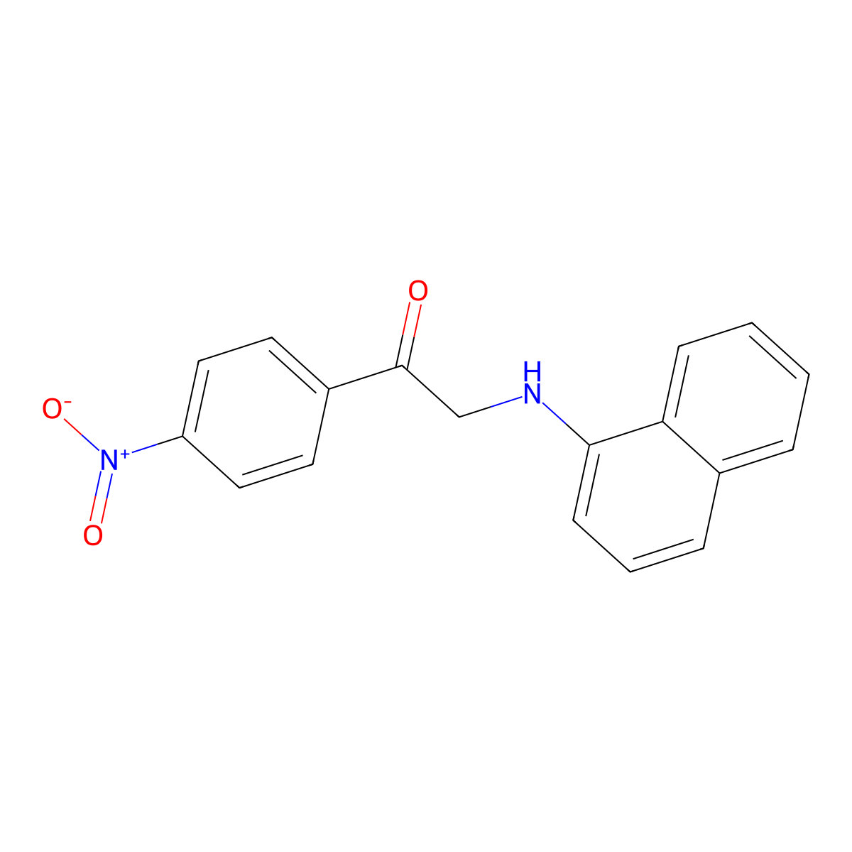 2-(1-Naphthylamino)-1-(4-nitrophenyl)ethanone molecular structure, CAS 5928-87-0