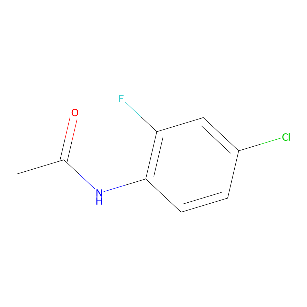 4'-Chloro-2'-fluoroacetanilide molecular structure, CAS 59280-70-5