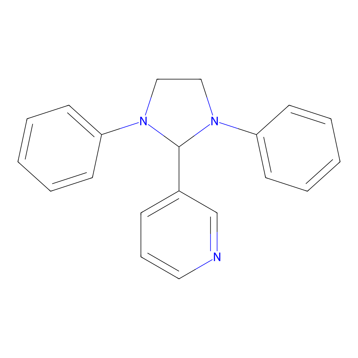 3-(1,3-Diphenylimidazolidin-2-yl)pyridine molecular structure, CAS 59282-03-0