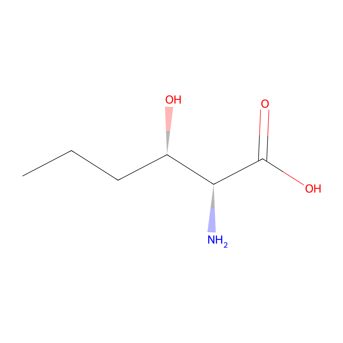 (3S)-3-Hydroxy-D-norleucine molecular structure, CAS 59286-25-8