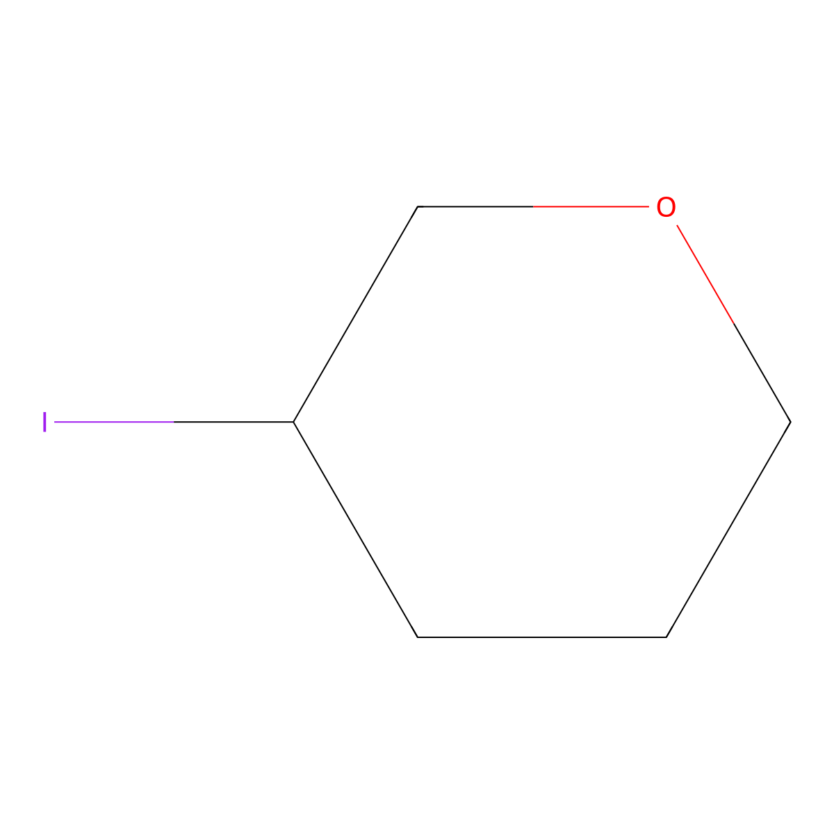 3-Iodo-tetrahydro-pyran molecular structure, CAS 59287-68-2