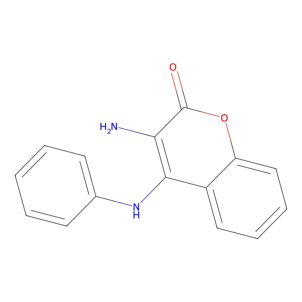 Coumarin, 3-amino-4-anilino- molecular structure, CAS 59288-13-0