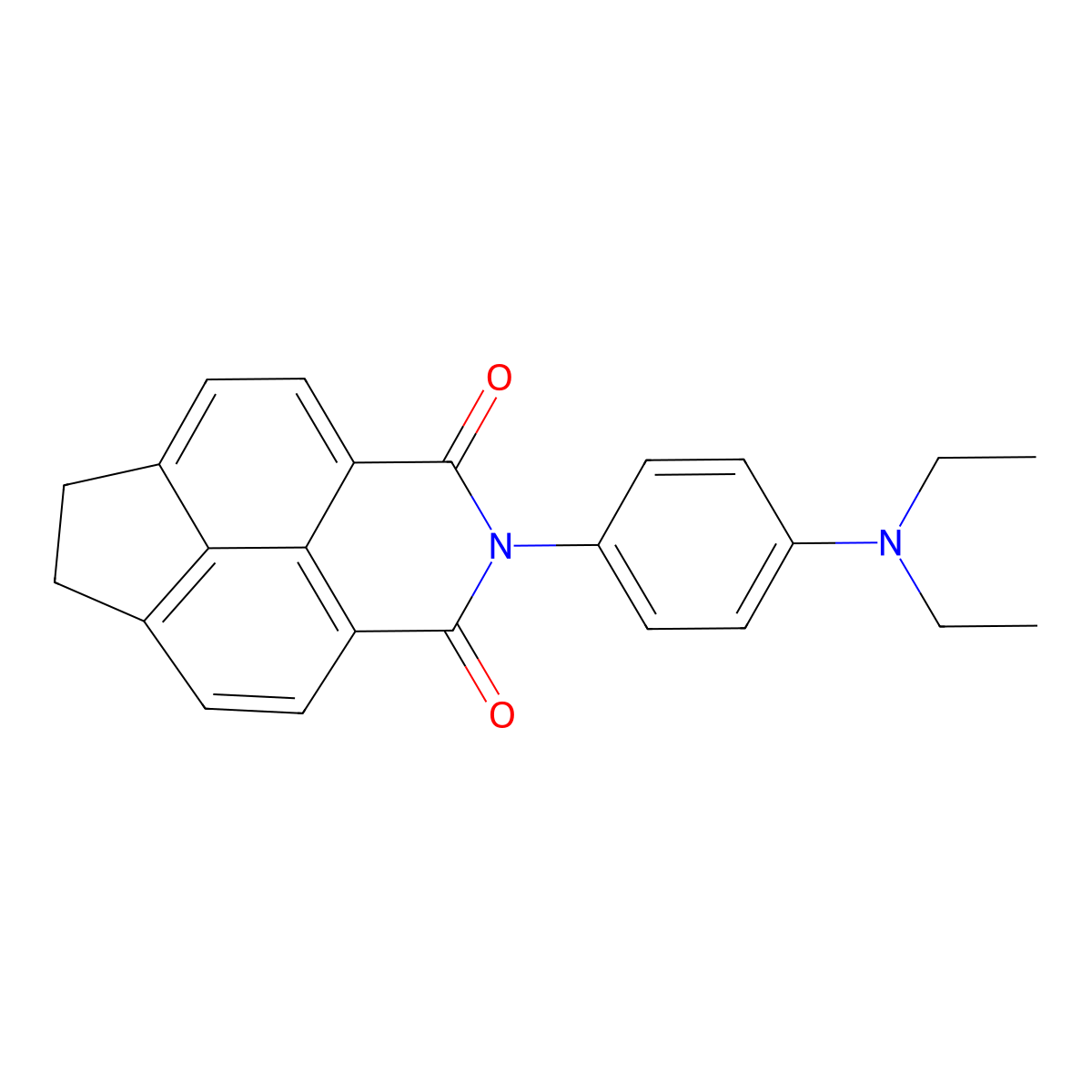 2-[4-(diethylamino)phenyl]-6,7-dihydro-1H-indeno[6,7,1-def]isoquinoline-1,3(2H)-dione molecular structure, CAS 5929-49-7