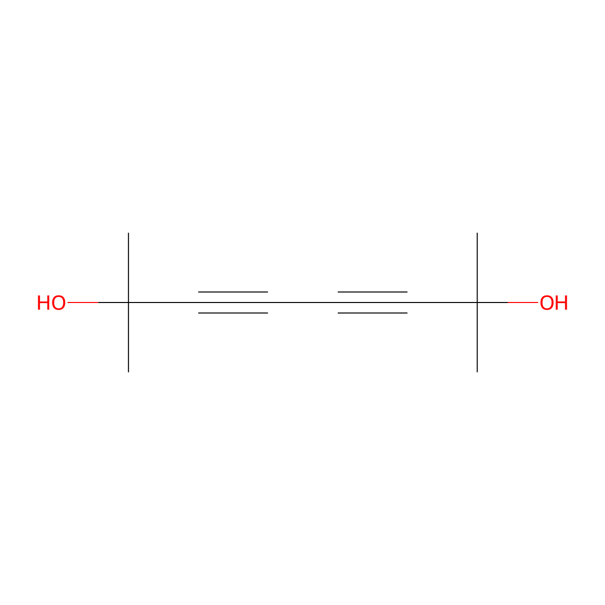 2,7-Dimethylocta-3,5-diyne-2,7-diol molecular structure, CAS 5929-72-6