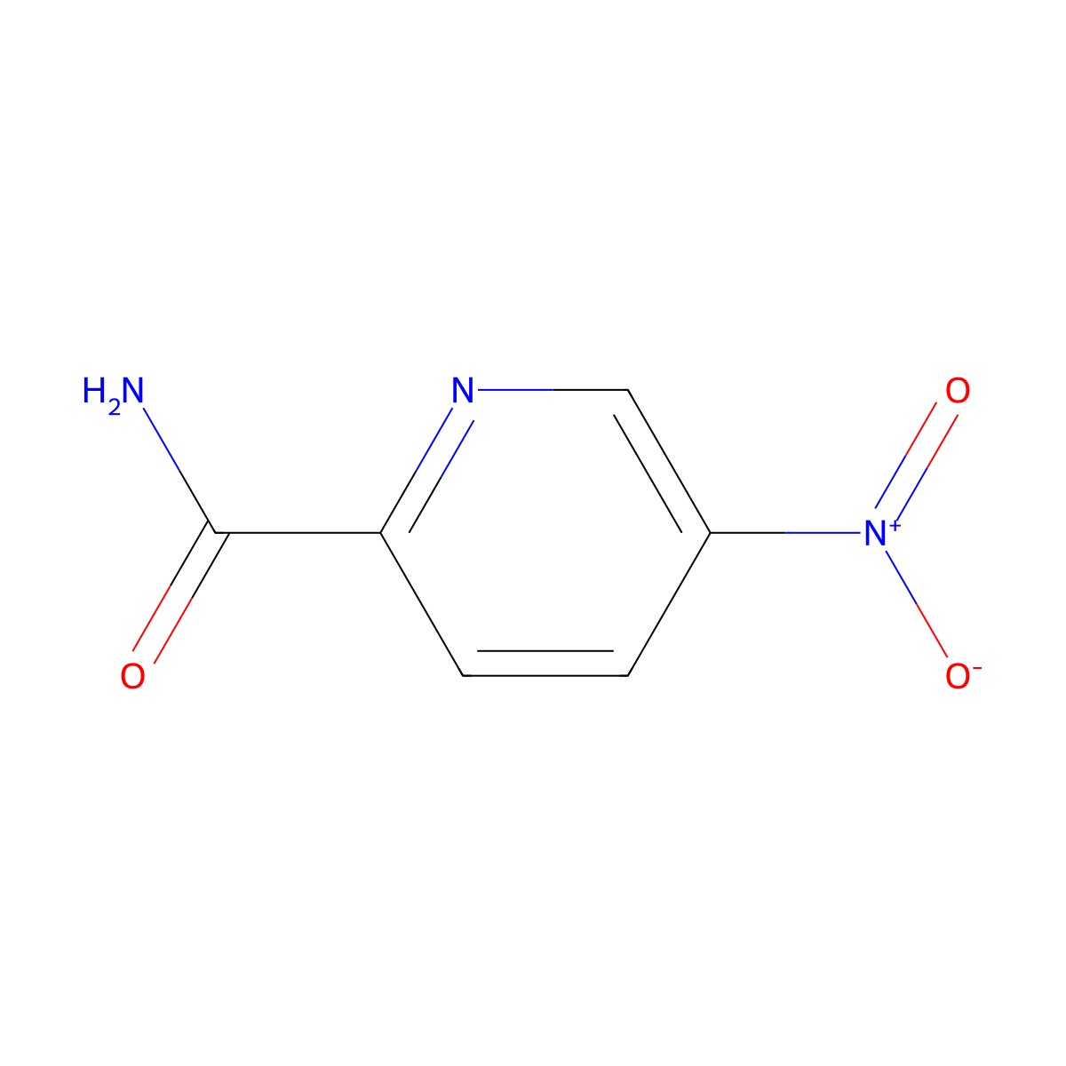 5-Nitropicolinamide molecular structure, CAS 59290-34-5