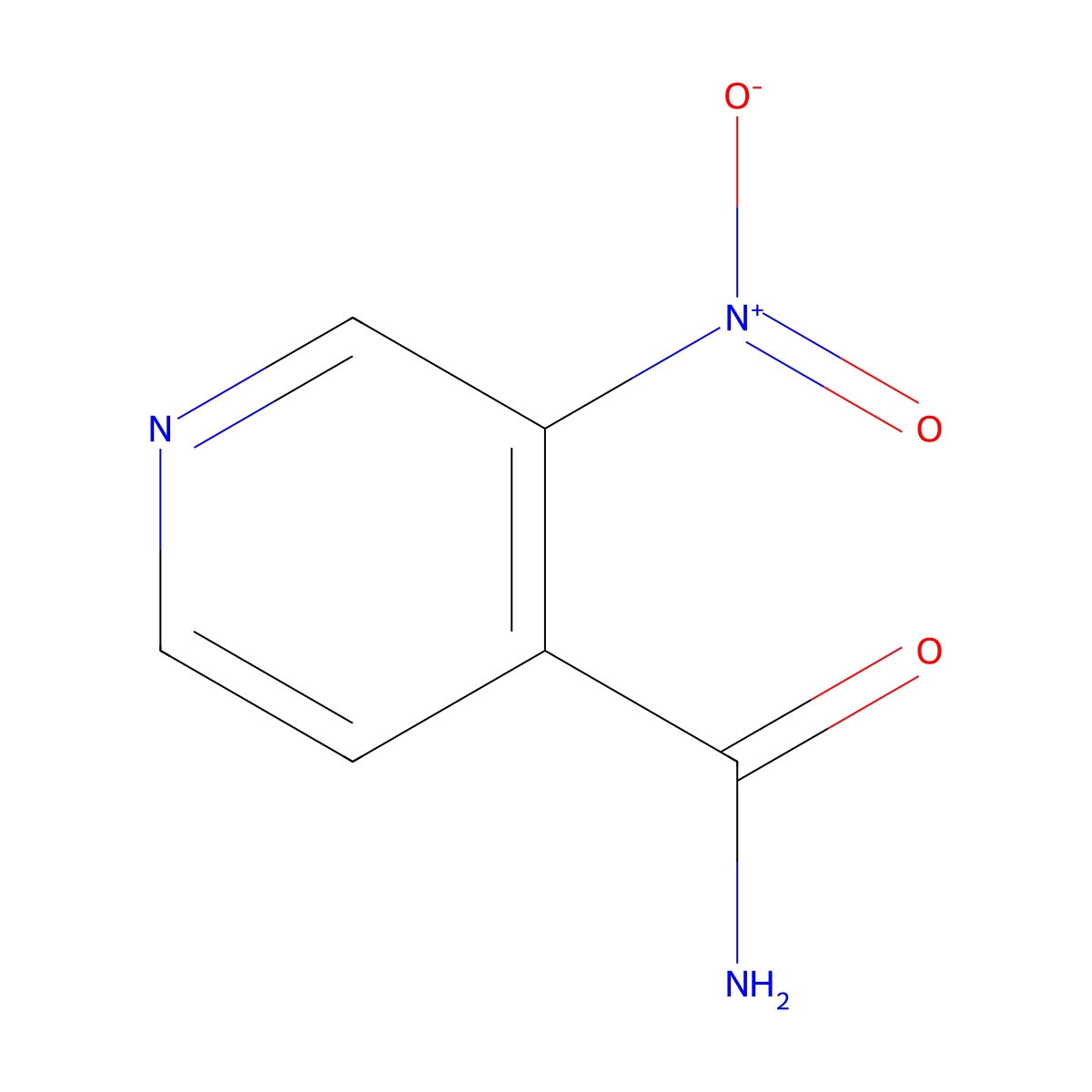3-Nitroisonicotinamide molecular structure, CAS 59290-91-4