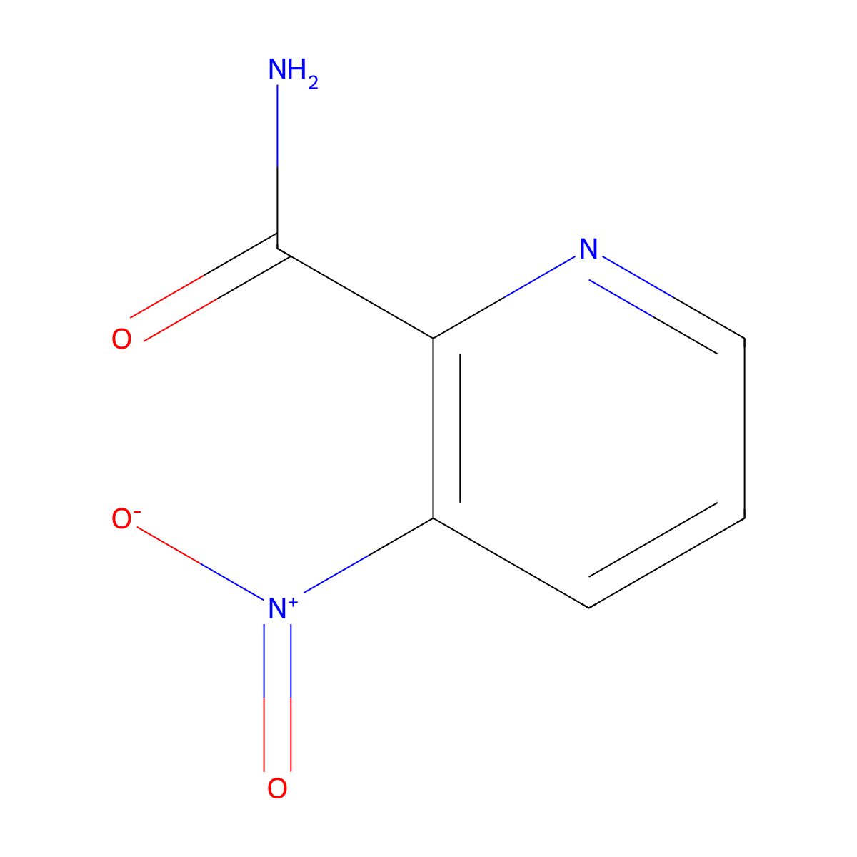 3-Nitropyridine-2-carboxamide molecular structure, CAS 59290-92-5