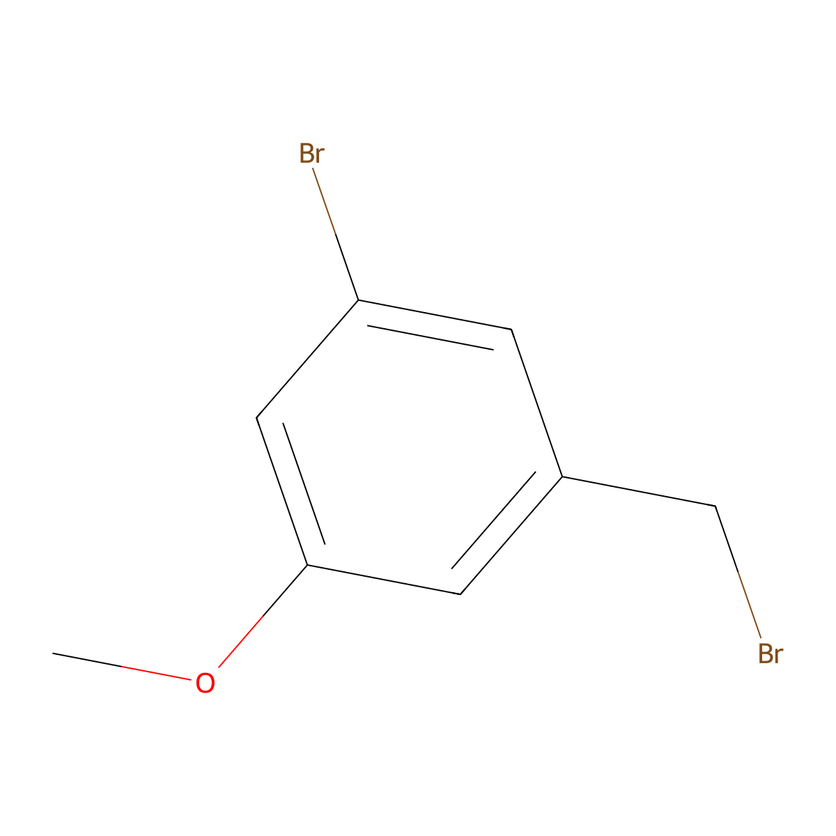 1-Bromo-3-(bromomethyl)-5-methoxybenzene molecular structure, CAS 59297-29-9