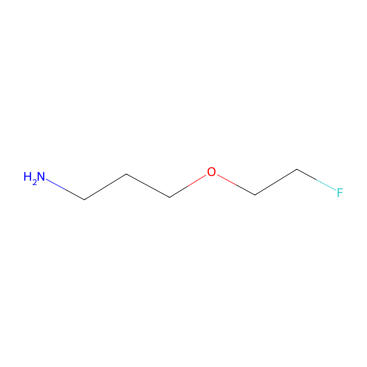 Propylamine, 3-(2'-fluoroethoxy)- molecular structure, CAS 593-00-0