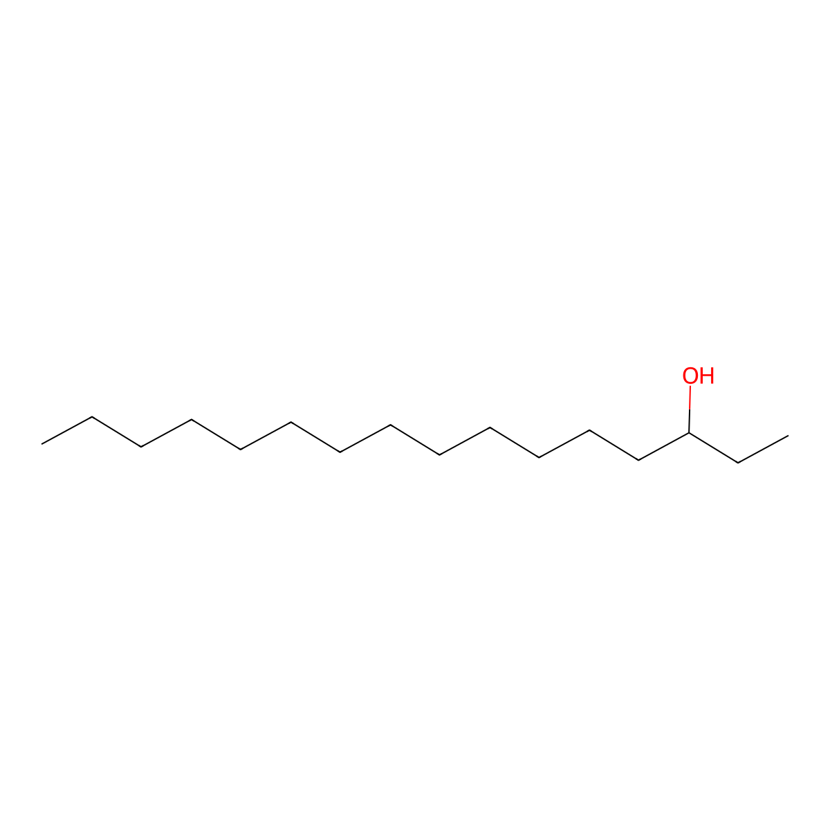 Hexadecan-3-ol molecular structure, CAS 593-03-3