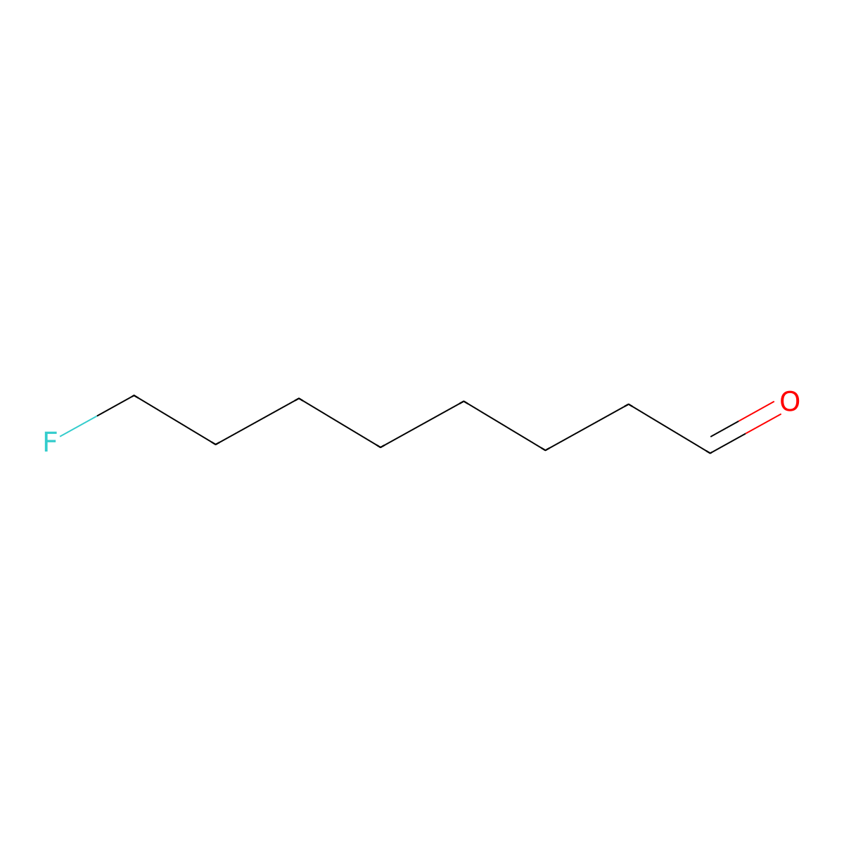 8-Fluorooctanal molecular structure, CAS 593-17-9