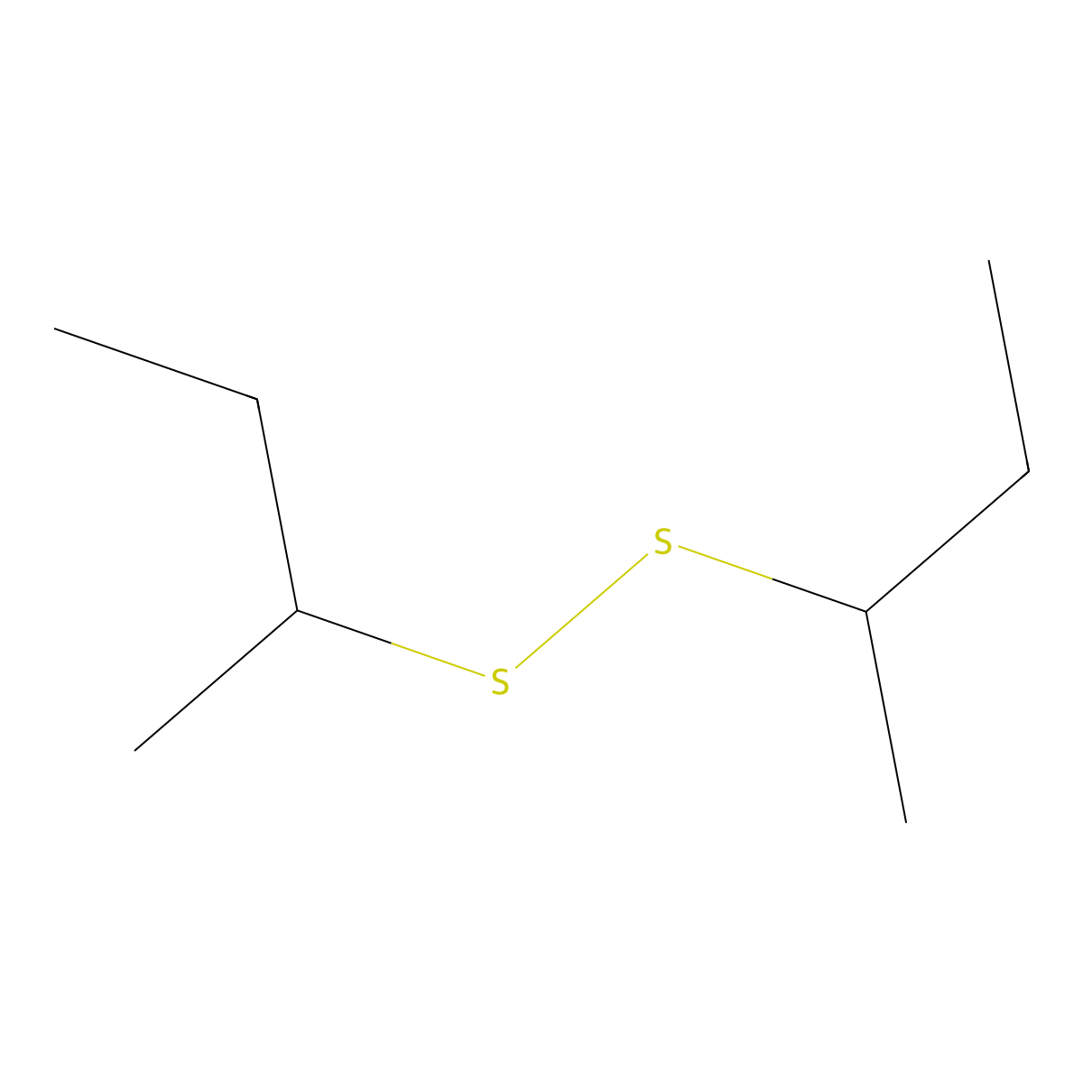 Di-sec-butyl disulfide molecular structure, CAS 593-30-6