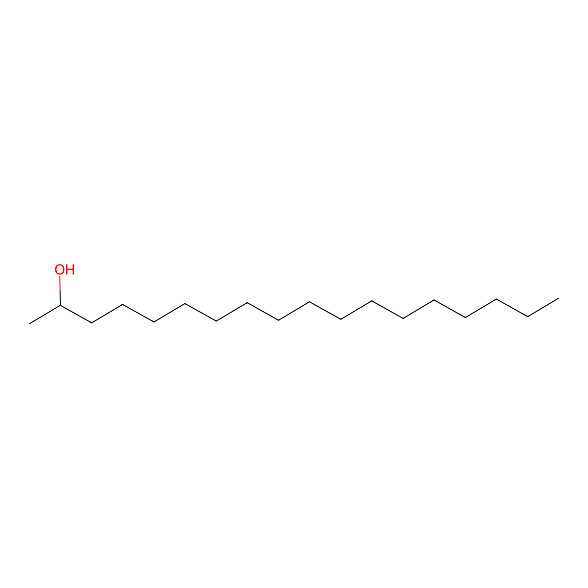 2-Octadecanol molecular structure, CAS 593-32-8