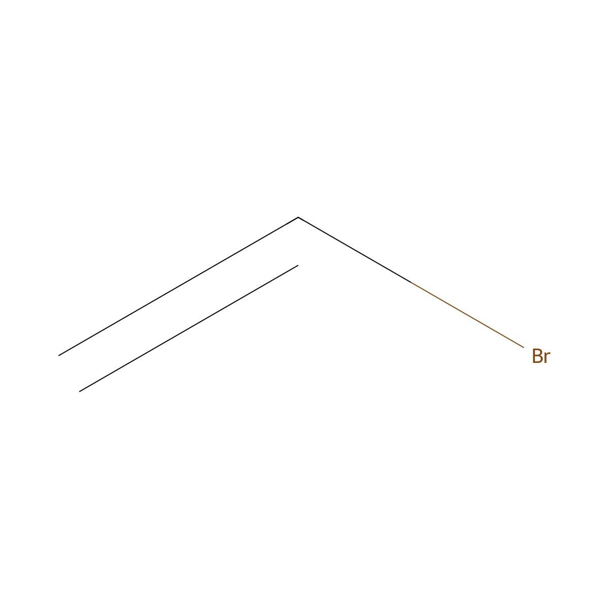 Bromoethene molecular structure, CAS 593-60-2