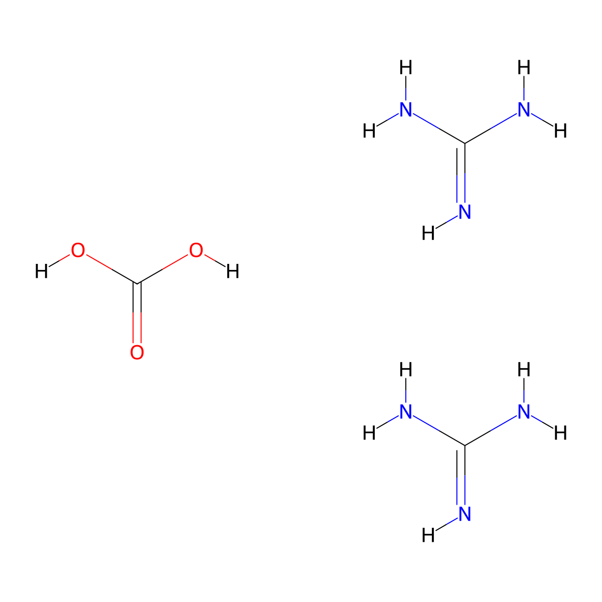 Guanidine carbonate molecular structure, CAS 593-85-1