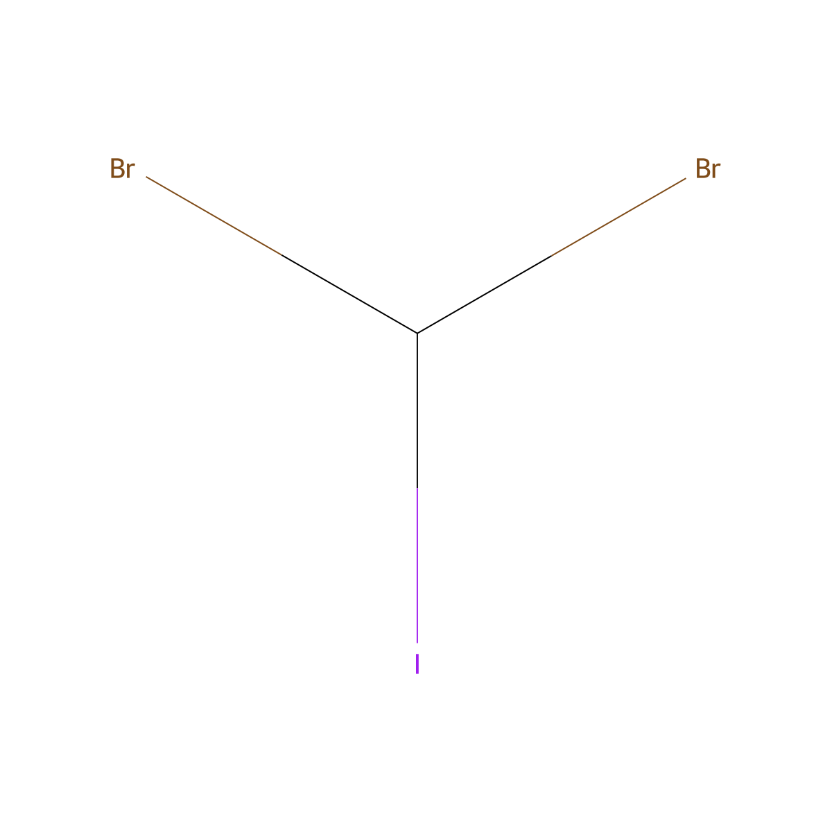 Dibromoiodomethane molecular structure, CAS 593-94-2