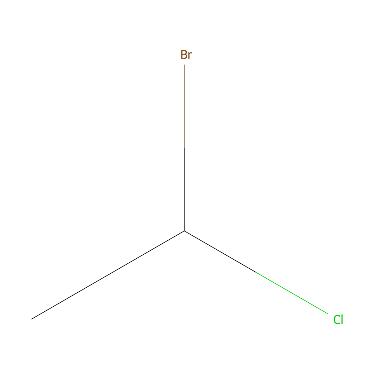 1-Bromo-1-chloroethane molecular structure, CAS 593-96-4