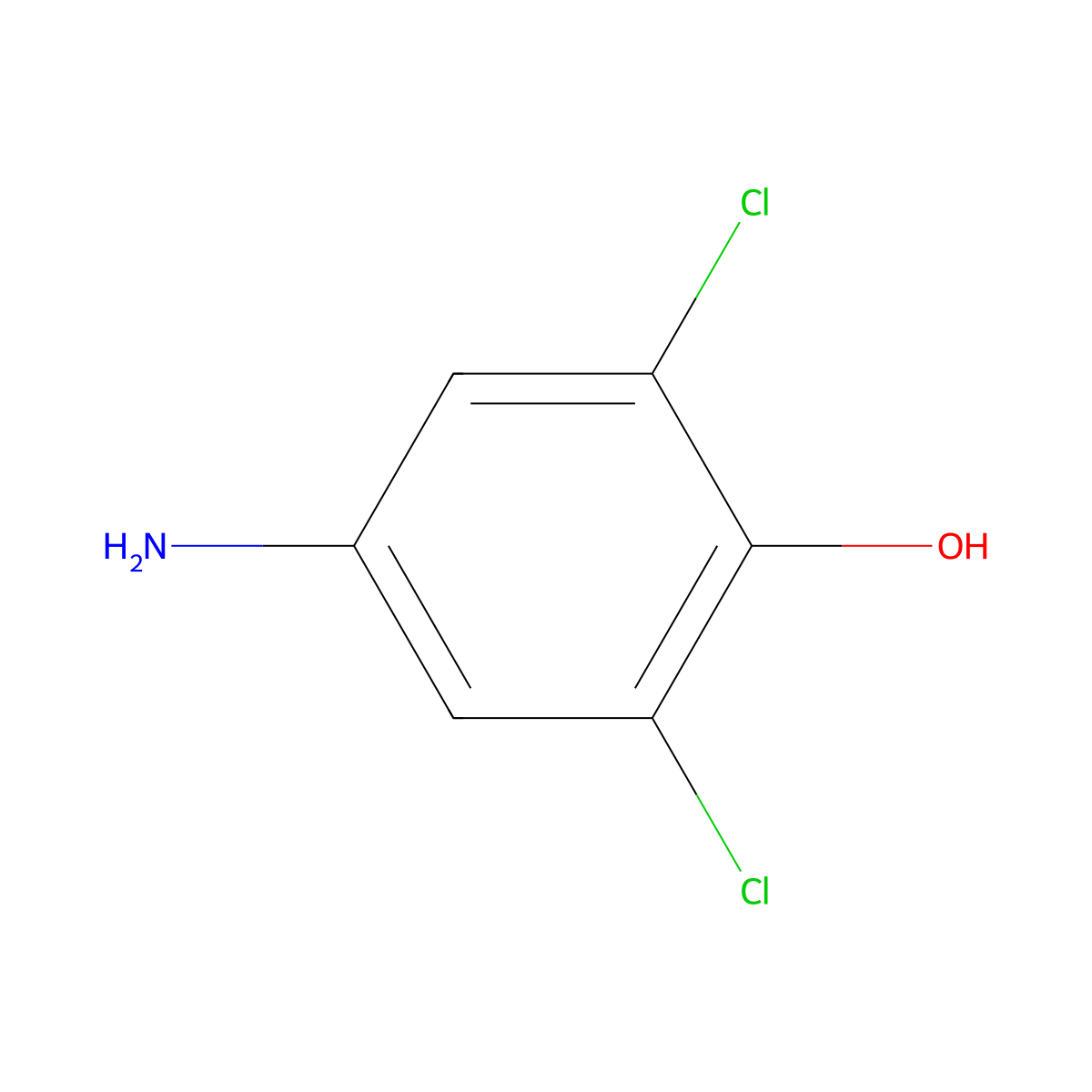 4-Amino-2,6-dichlorophenol molecular structure, CAS 5930-28-9