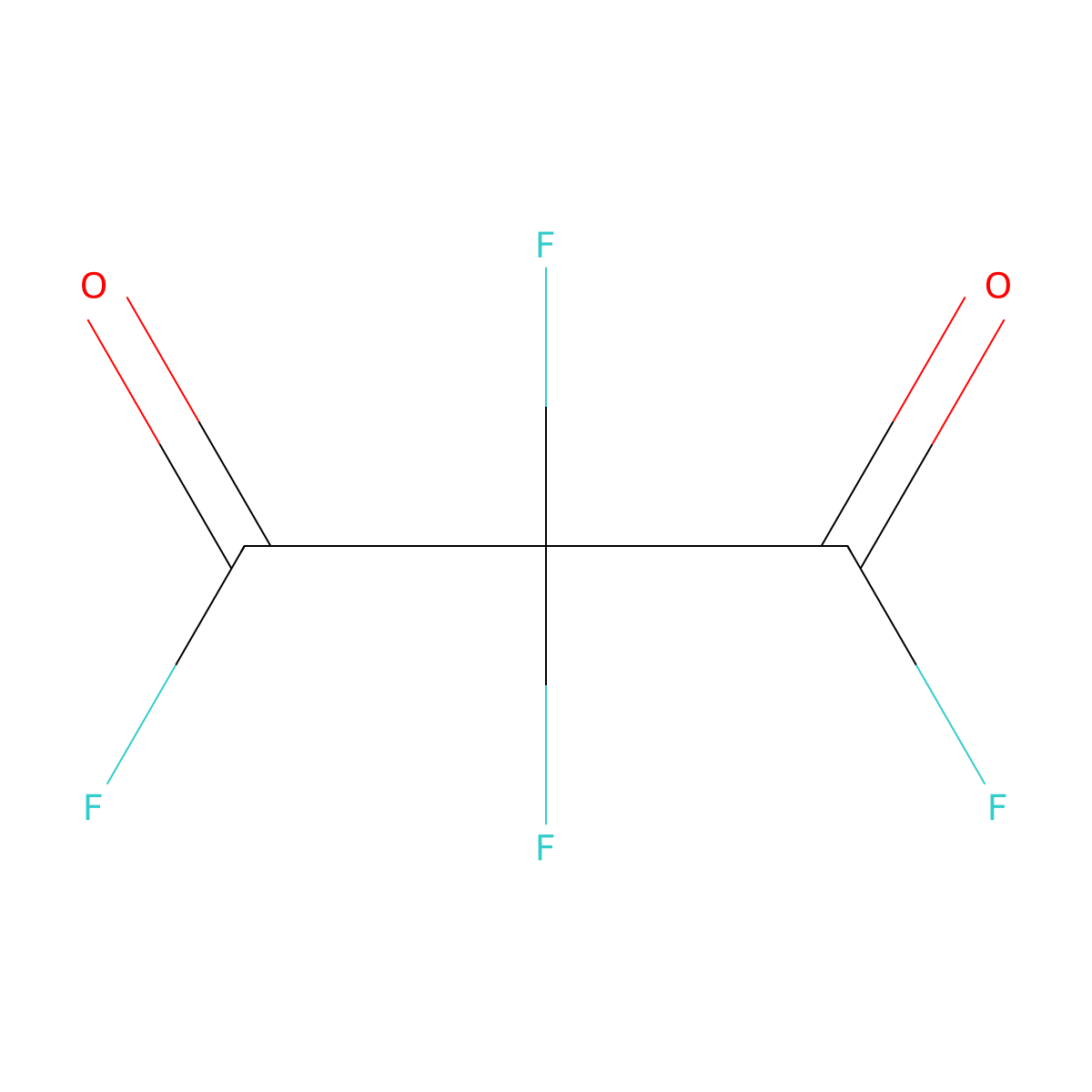 Difluoromalonyl fluoride molecular structure, CAS 5930-67-6