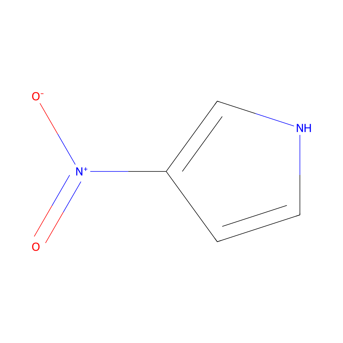 3-Nitropyrrole molecular structure, CAS 5930-94-9