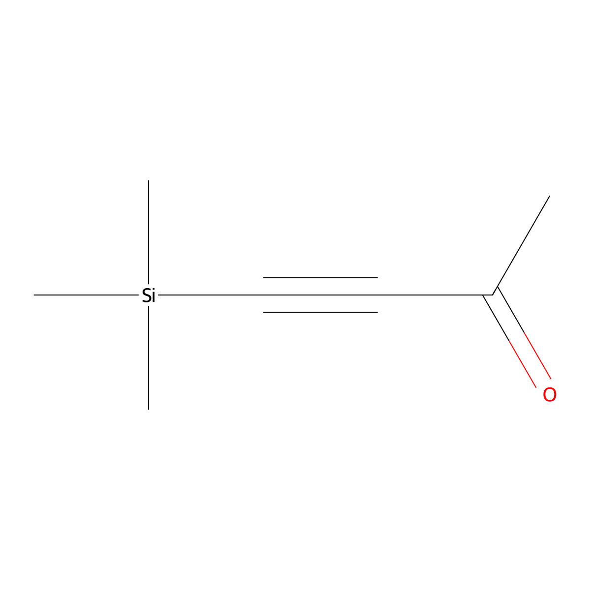 4-(Trimethylsilyl)-3-butyn-2-one molecular structure, CAS 5930-98-3