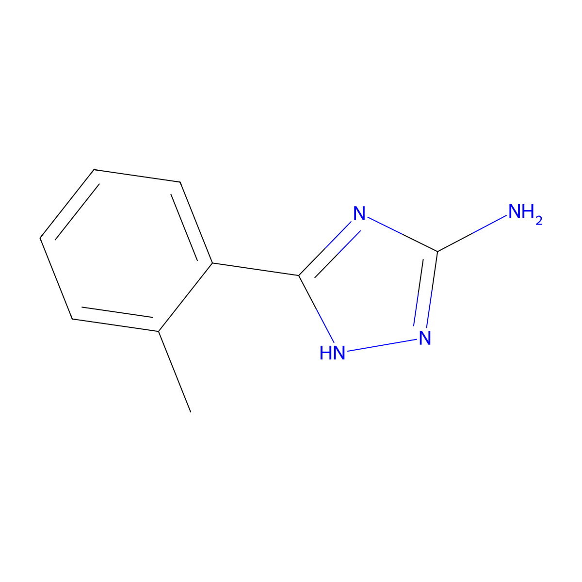 5-(2-methylphenyl)-4H-1,2,4-triazol-3-amine molecular structure, CAS 59301-23-4