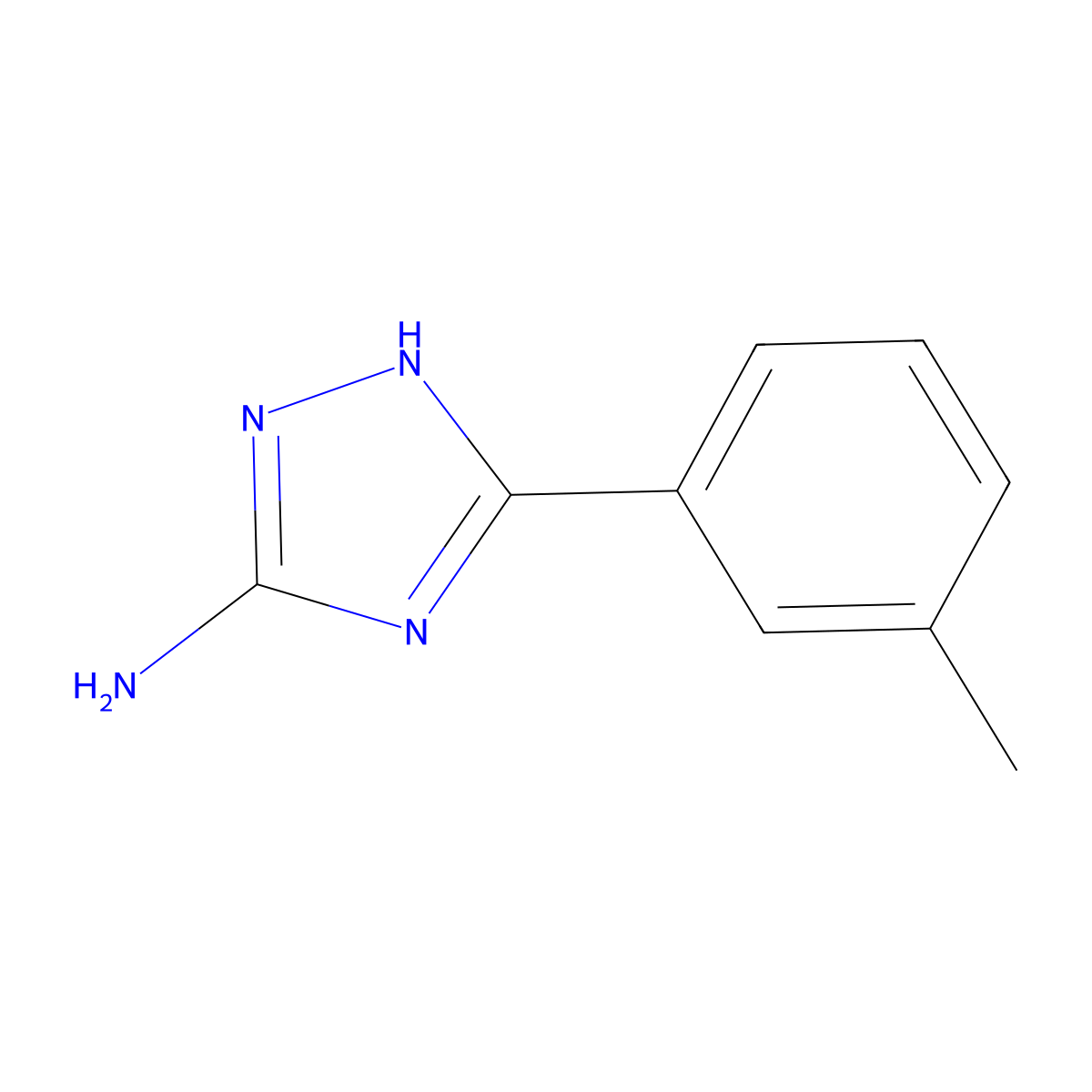 5-(3-Methylphenyl)-4H-1,2,4-triazol-3-amine molecular structure, CAS 59301-24-5