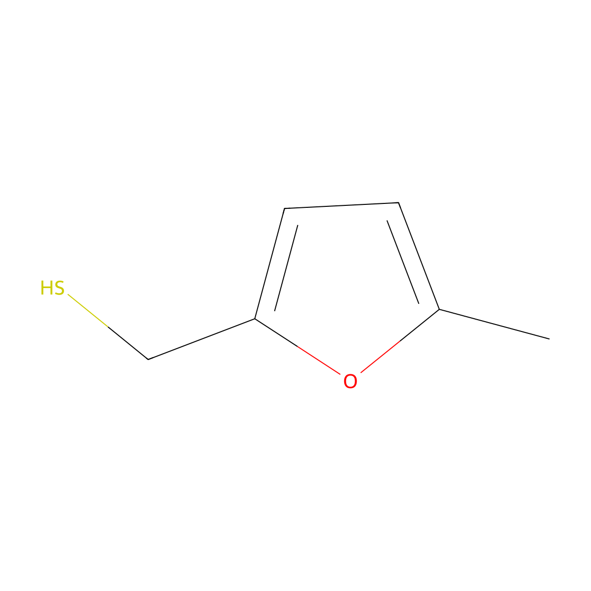 5-Methyl-2-furanmethanethiol molecular structure, CAS 59303-05-8